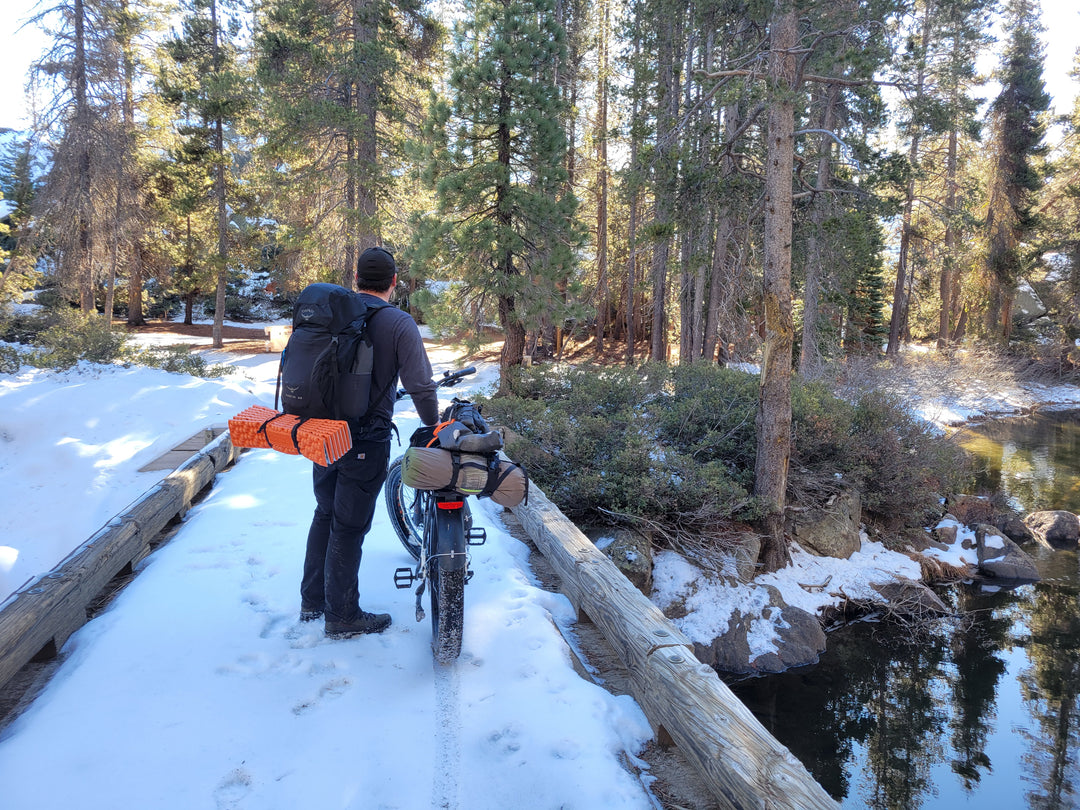 Snow Bikepacking Testing with our Fully Tensioner